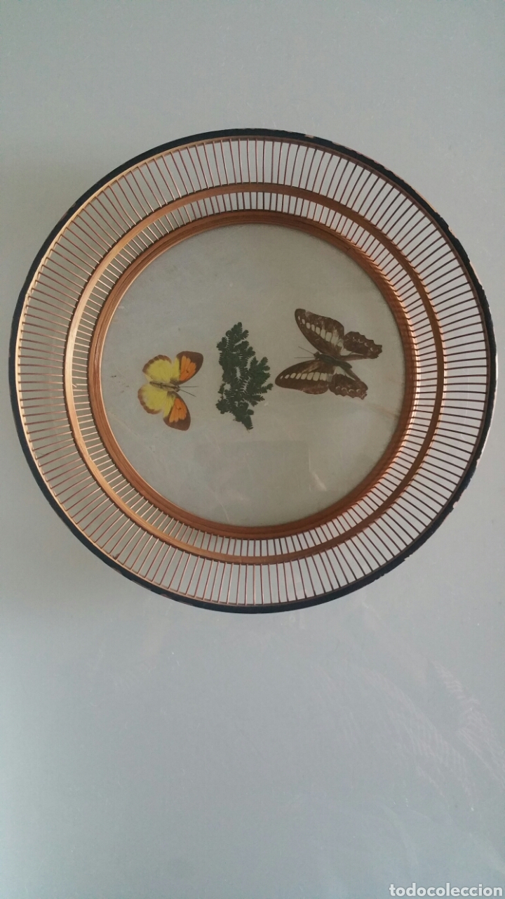 Vintage: Precioso centro de mesa de mimbre y pasta.