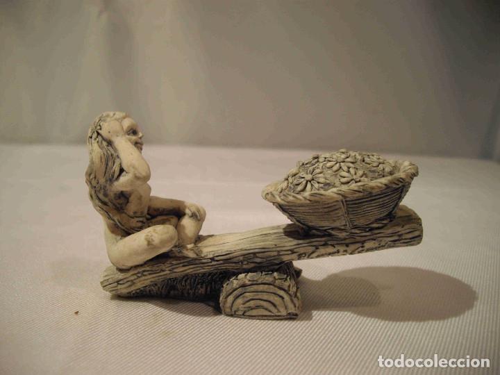 Vintage: FIGURA ALABASTRO LIBRA - Foto 3
