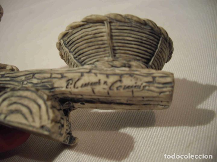 Vintage: FIGURA ALABASTRO LIBRA - Foto 6
