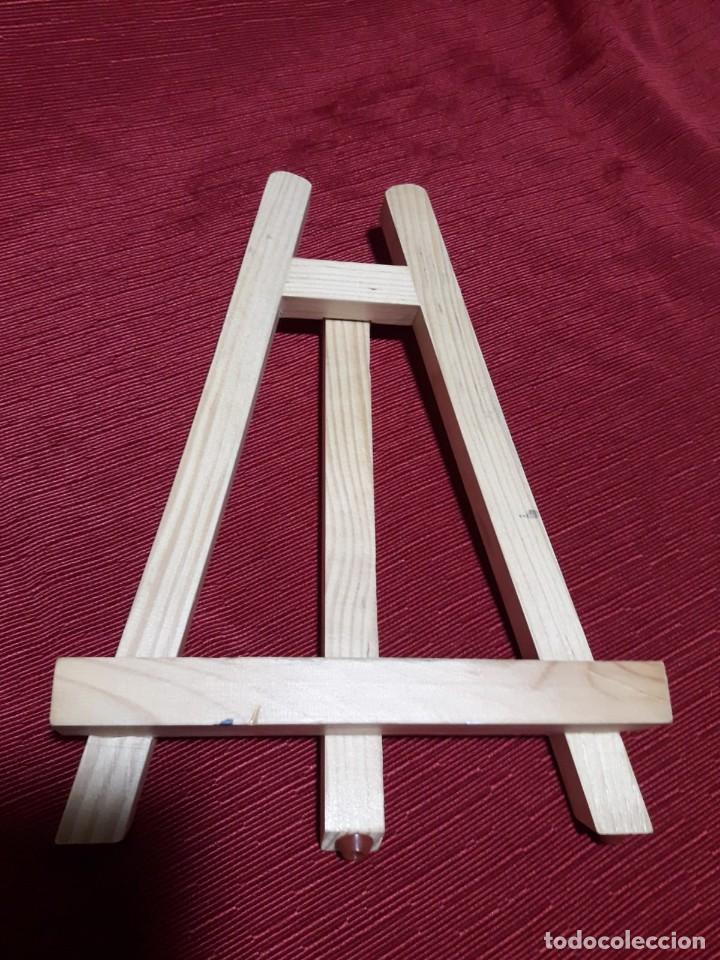 Vintage: PEQUE&Ntilde;O CABALLETE DE MADERA DE PINO - Foto 3