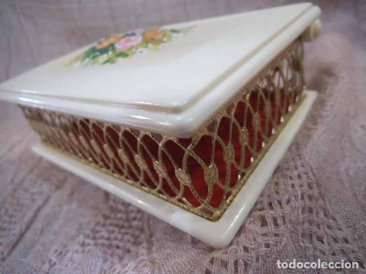 Vintage: JOYERO BEIGE - REJILLA RECTANGULAR. P - Foto 2