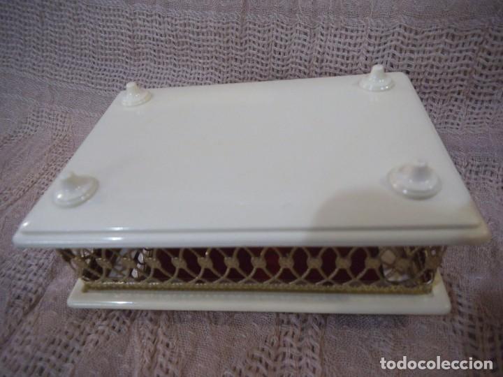 Vintage: JOYERO BEIGE - REJILLA RECTANGULAR. P - Foto 6