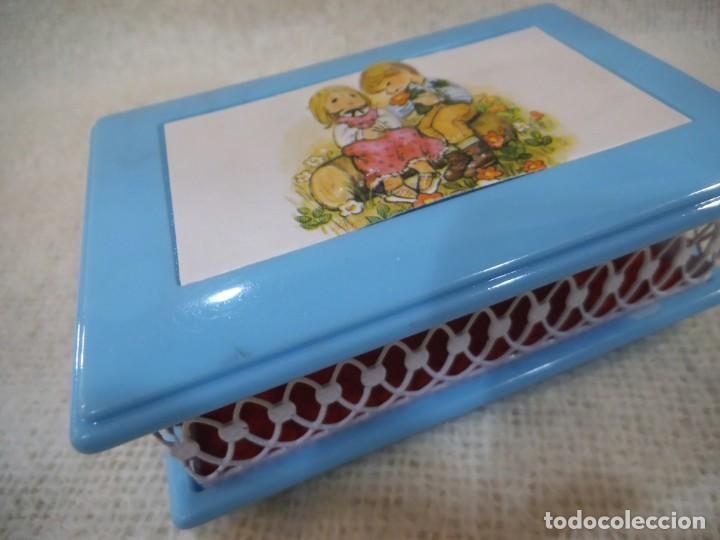 Vintage: JOYERO AZUL - REJILLA RECTANGULAR. G - Foto 2