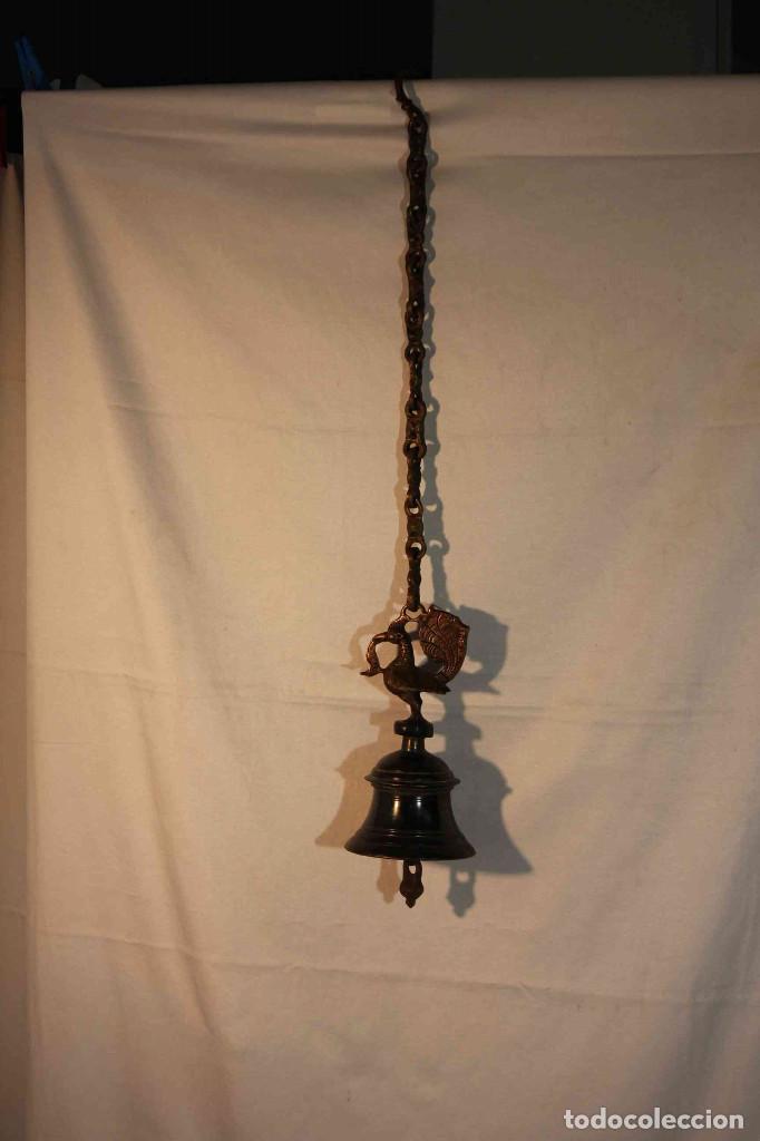 Vintage: CAMPANA METALICA PAJARO - Foto 1