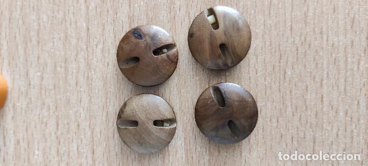 Vintage: Lote de 5 botones de madera 2,5 cent&iacute;metros - Foto 2