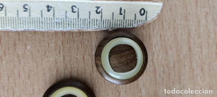 Vintage: Lote de 5 botones de madera 2,5 cent&iacute;metros - Foto 3