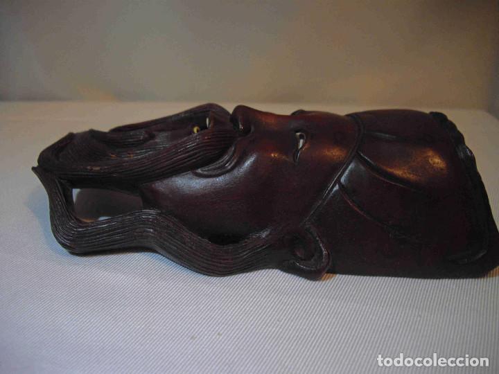 Vintage: MASCARA ORIENTAL TALLA MADERA B - Foto 3
