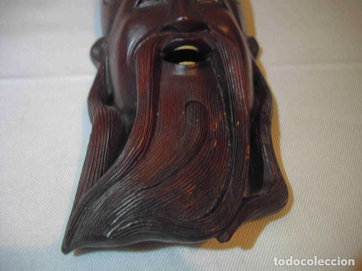 Vintage: MASCARA ORIENTAL TALLA MADERA B - Foto 4