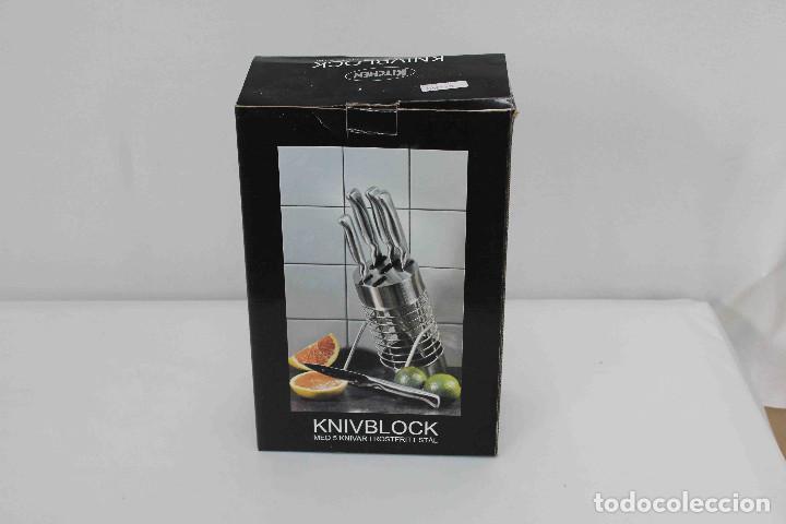 Vintage: JUEGO CUCHILLOS sOPORTE - Foto 1