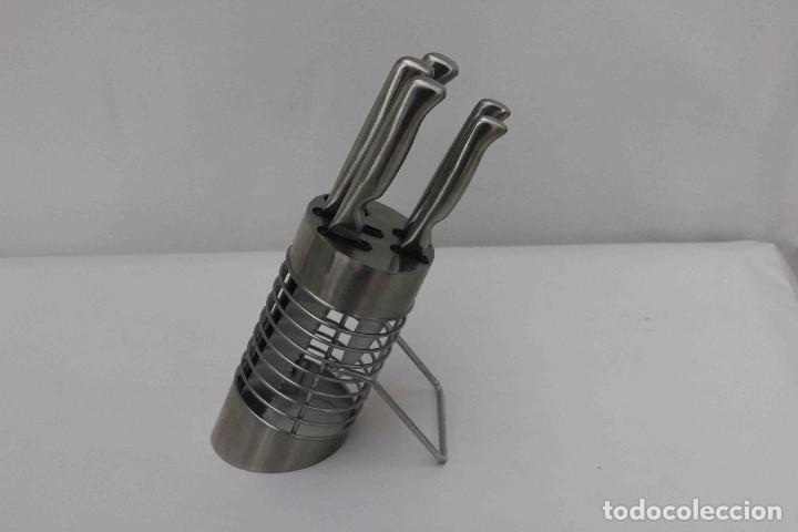 Vintage: JUEGO CUCHILLOS sOPORTE - Foto 3