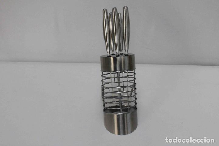 Vintage: JUEGO CUCHILLOS sOPORTE - Foto 4