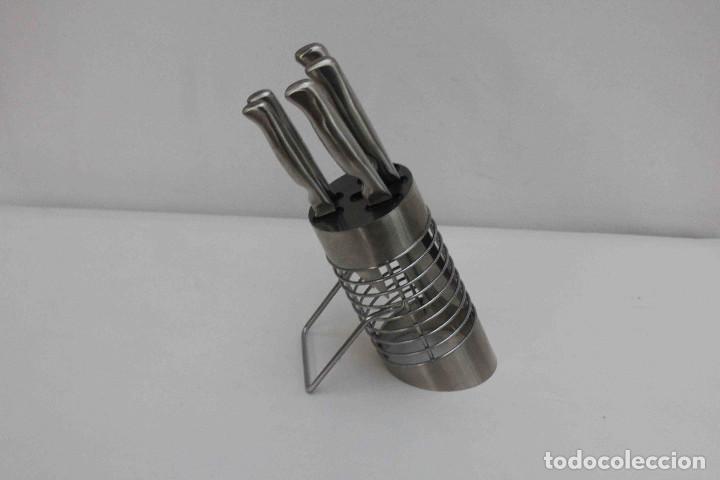 Vintage: JUEGO CUCHILLOS sOPORTE - Foto 5