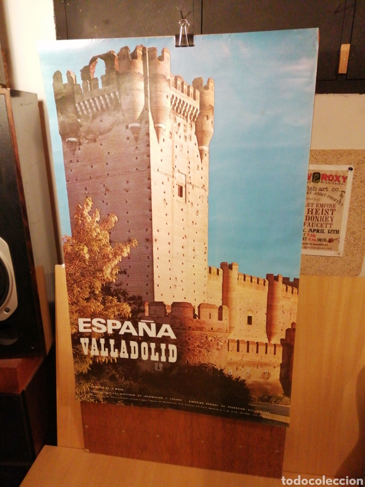 Vintage: Cartel Publicidad Ministerio de Turismo A&ntilde;os 60-70. Castillo de La Mota. Valladolid. 62 x 98 cm.