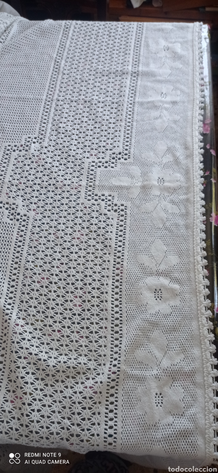 Vintage: Mantel grande blanco mesa - Foto 7