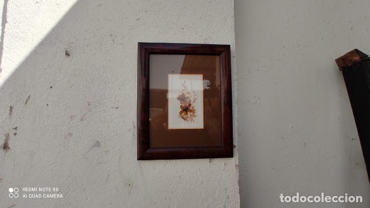 Vintage: cuadro con hojas seca - Foto 1