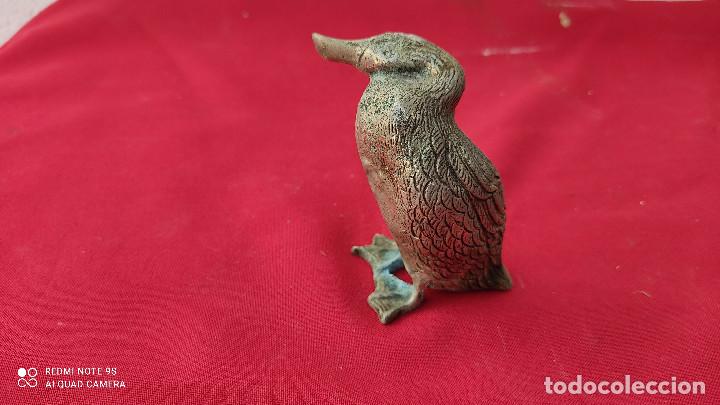 Vintage: peque&ntilde;o pato de alpaca - Foto 3