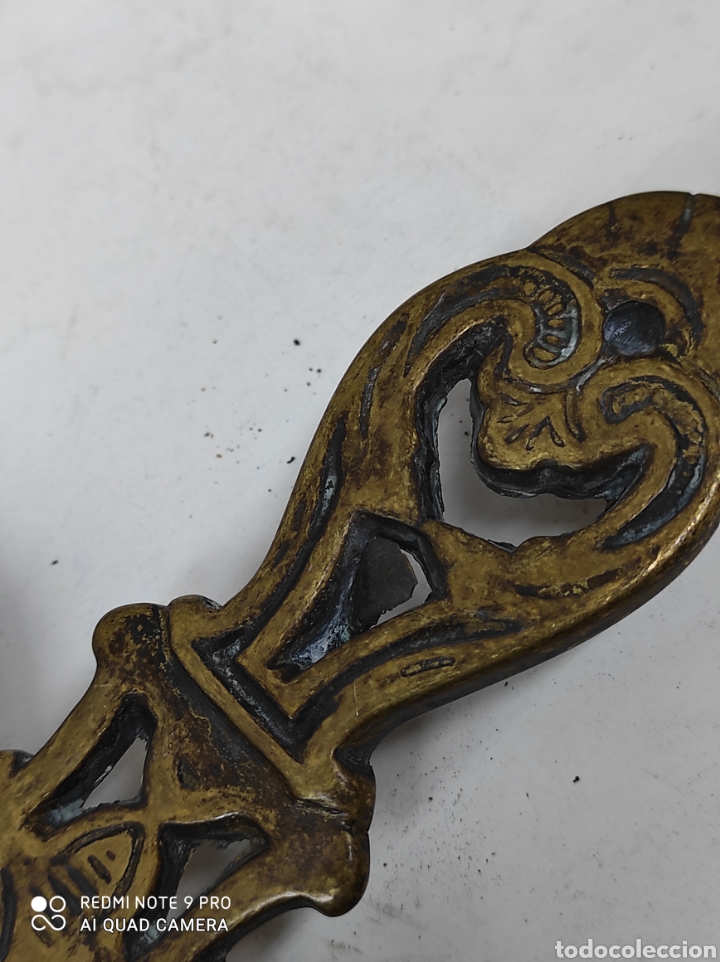 Vintage: Descansa planchas en bronce. Bonito. - Foto 4
