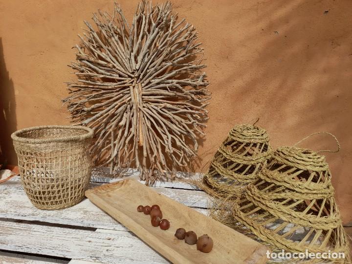 Vintage: Cesta fibras naturales - Foto 4