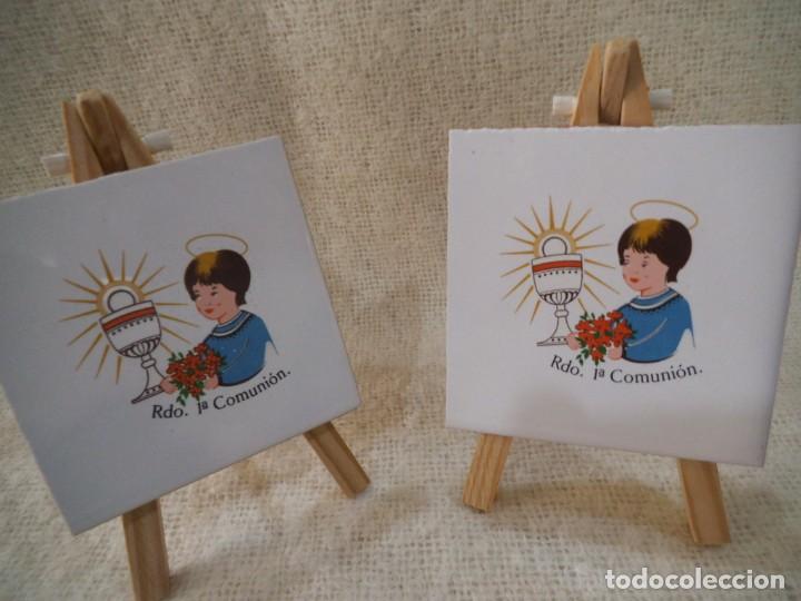 Vintage: GRUPO - 6 - CABALLETES ( AZULEJO ) comuni&oacute;n - Foto 2
