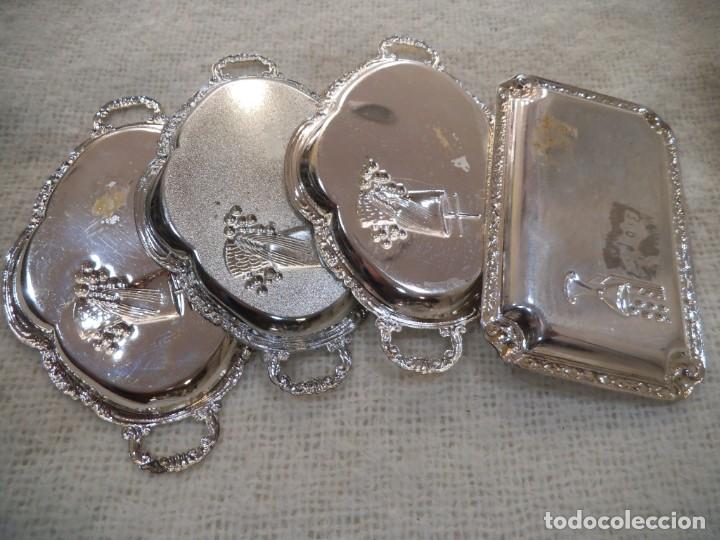 Vintage: GRUPO - 4 - BANDEJAS PLATEADAS ( comuni&oacute;n ) - Foto 6