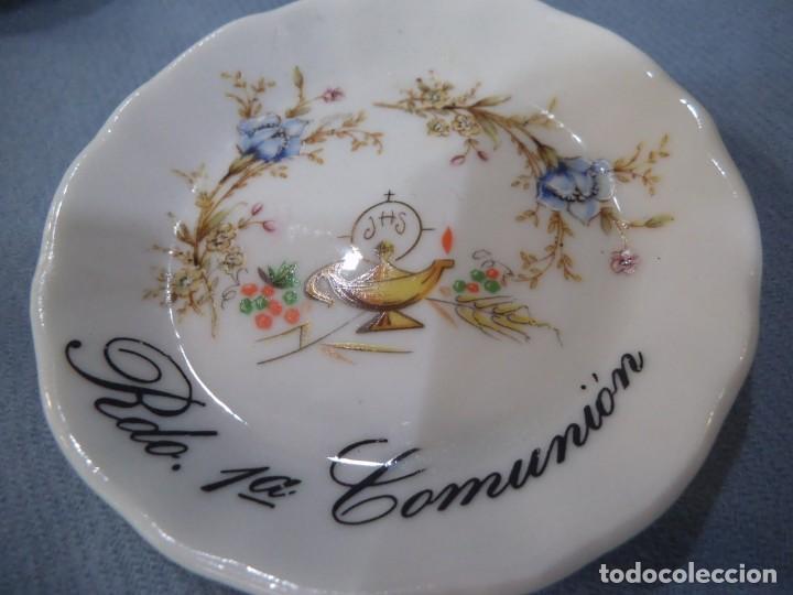 Vintage: DOS PLATOS ( comuni&oacute;n ) - Foto 3