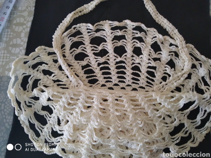 Vintage: Cesta ganchillo crochet - Foto 3