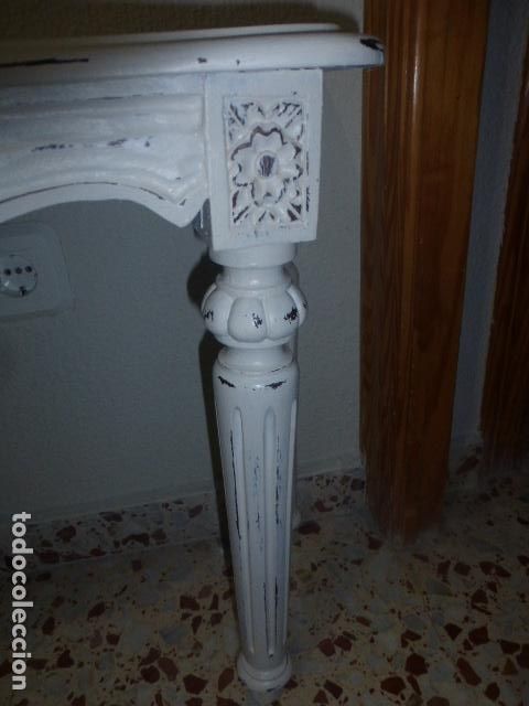 Vintage: CONSOLA DE MADERA TALLADA - Foto 4