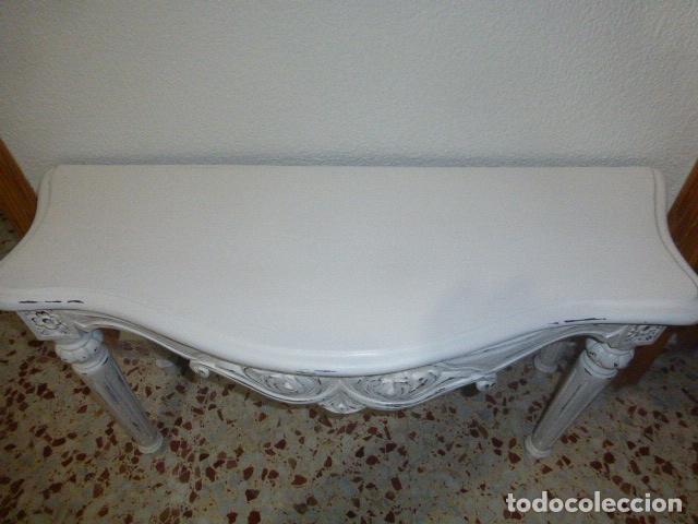 Vintage: CONSOLA DE MADERA TALLADA - Foto 5