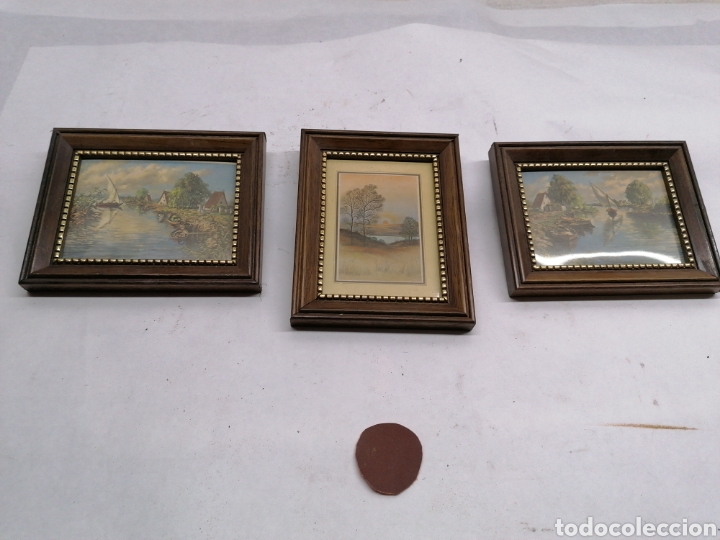 Vintage: 3 peque&ntilde;os cuadros