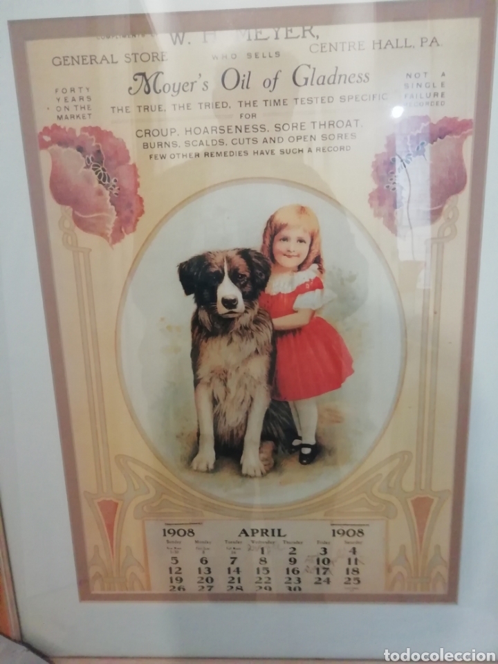 Vintage: L&aacute;mina enmarcada en madera a&ntilde;os 80 - Foto 2