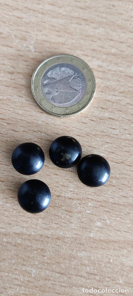 Vintage: lote de 4 botones negros - Foto 1