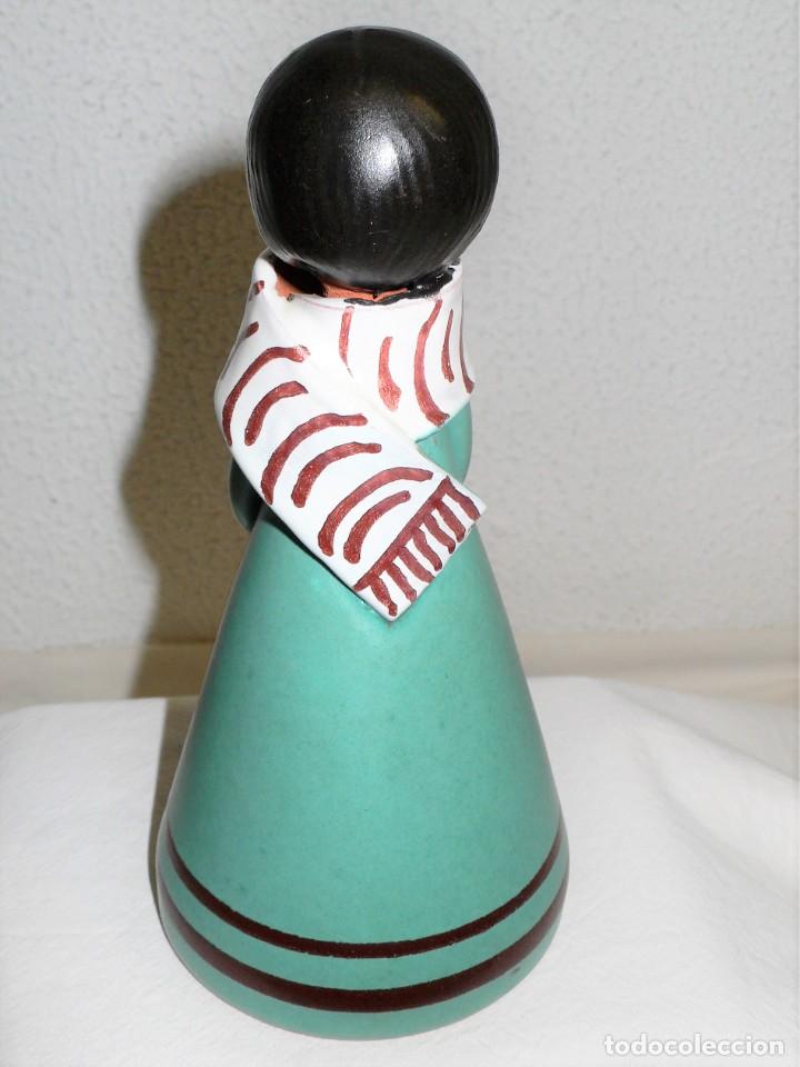 Vintage: FIGURA DE BARRO COCIDO ESMALTADO - Foto 2