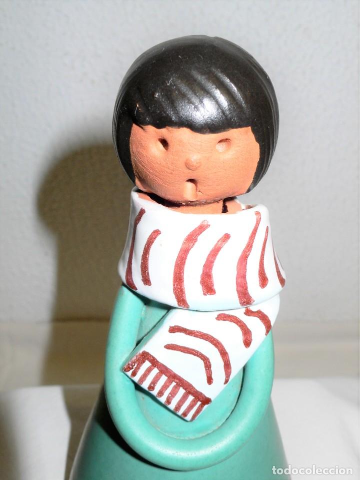 Vintage: FIGURA DE BARRO COCIDO ESMALTADO - Foto 3