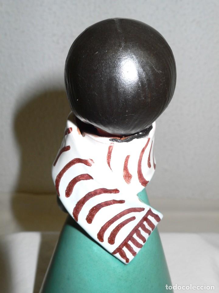 Vintage: FIGURA DE BARRO COCIDO ESMALTADO - Foto 7