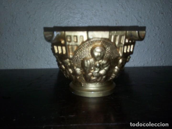 Vintage: CENICERO DE METAL DORADO - Foto 2