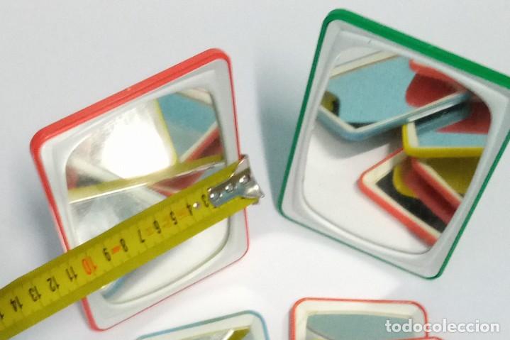 Vintage: espejo de plastico de color naranja - Foto 3