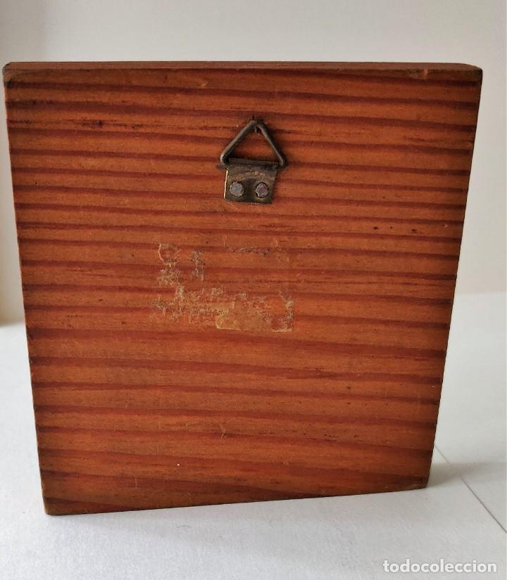 Vintage: Cuadro esmalte y madera - Foto 6