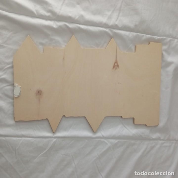 Vintage: CARTEL DE MADERA CON MENSAJES EN INGLES - Foto 4