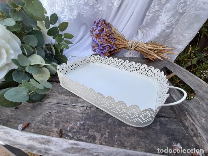 Vintage: Bandeja de metal - Foto 2
