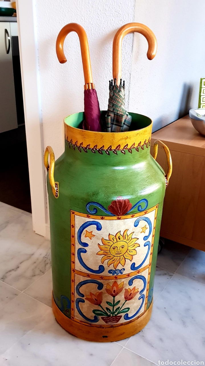 Vintage: C&aacute;ntara de Leche Decorada - Foto 1