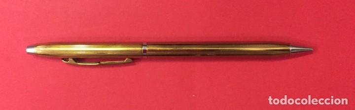 Vintage: PORTAMINAS A&Ntilde;OS 30 PAT KANOE. DE METAL DORADO Y PLATEADO