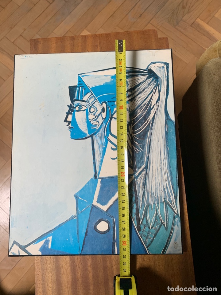 Vintage: Cuadro tabla Picasso azul - Foto 1
