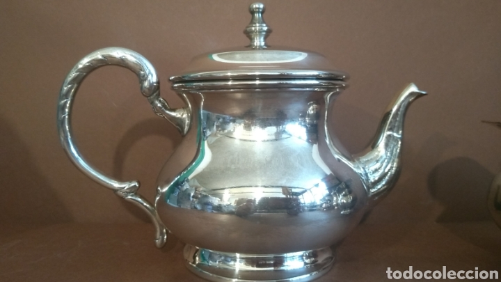 Vintage: Tetera y lechera metal plateado - Foto 3