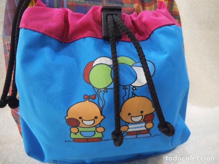 Vintage: MOCHILA - INFANT&Iacute;L ( SACO AZUL ) - Foto 5