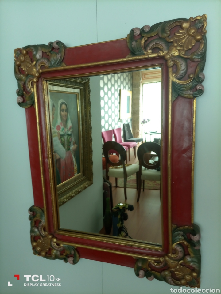Vintage: Espejo decorado - Foto 1