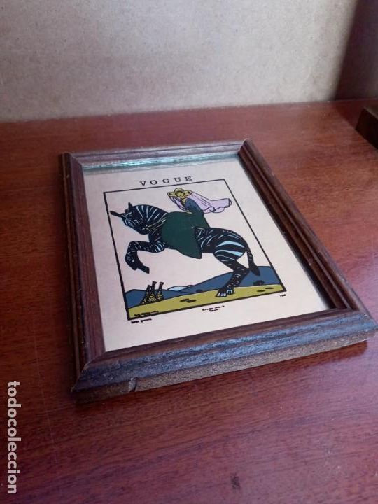 Vintage: Antiguo espejo propaganda vogue - Foto 2