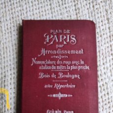 Vintage: LIBRO CALLEJERO DE PARIS AÑOS 60. Lote 263752360