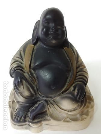 Vintage: PEQUE&Ntilde;O BUDA DE LA SUERTE SENTADO EN MARMOLINA - Foto 1