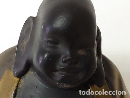 Vintage: PEQUE&Ntilde;O BUDA DE LA SUERTE SENTADO EN MARMOLINA - Foto 2