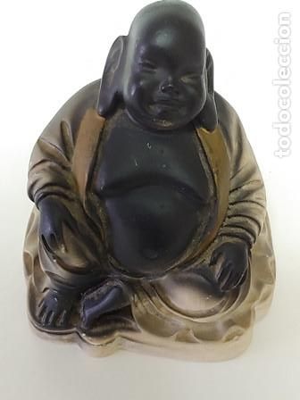 Vintage: PEQUE&Ntilde;O BUDA DE LA SUERTE SENTADO EN MARMOLINA - Foto 3